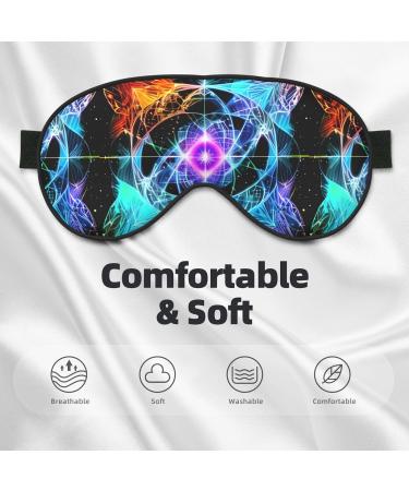 Buy Eight Dimensional Space Unisex Adjustable Buckle Blackout Sleep Eye Mask | Perfect for Home Travel Yoga & Office Naps - Buy Online on GoSupps.com