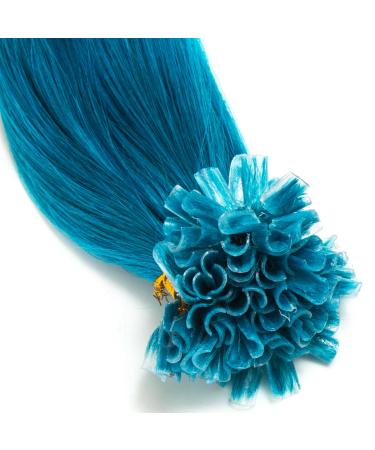 Turquoise Bonding Extensions - 100% Remy Hair 25 Strands 50cm U-Tip Keratin Extensions #705TURKIS - Buy Online on GoSupps.com