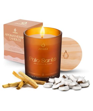 Aromatherapy Palo Santo Scented Candles Natural Coconut Wax for Stress Relief Home Meditation Yoga Perfect Gifts for Christmas Birthday Men Women Pure Essential Oils 8.5 oz