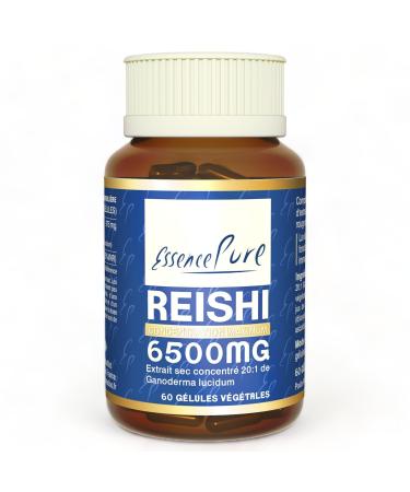 Reishi 6500mg Pure Essence | Immune System Support | Exclusive Nutrients from Ganoderma Lucidum Mushroom | 60 Vegetable Capsules Api-Nature