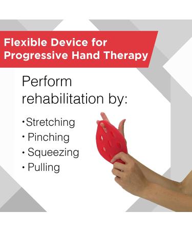 TheraBand Hand Xtrainer Non-Latex Hand Exerciser - Red Soft Grip Trainer for Hand Therapy and Joint Pain Relief - Buy Online on GoSupps.com