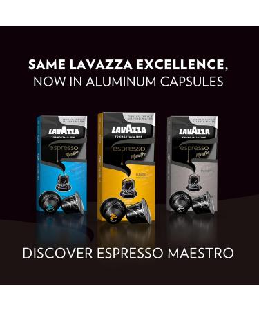 Lavazza Espresso Maestro Lungo Light Roast Coffee Capsules Compatible with Nespresso Original Machines Sweet and Aromatic 100% Arabica espresso lungo floral and fruit notes (100 pack) - Buy Online on GoSupps.com