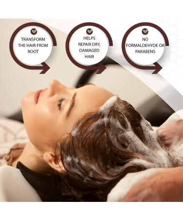 Portier Cacao 2-Step Treatment for Dry Damaged Hair - Shampoo & Hair Mask Set - Smoothing & Moisturizing Haircare - Ideal for Curly, Color Treated or Frizzy Hair - 34fl.oz/1L - Buy Online on GoSupps.com