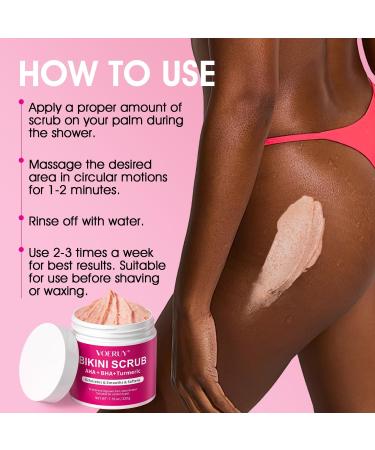 Riso Della Corte Ba Bikini Scrub with 10 AHA+BHA and turmeric for the armpit area removes ingrown hairs and razor bumps hydrates and nourishes the skin evens the complexion exfoliates 220 g - Buy Online on GoSupps.com