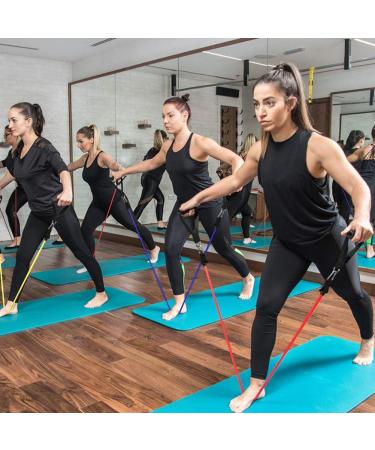 Bodylastics Resistance Bands Skin-Friendly Exercise Bands 11PCS Workout Fitness Set with 5 Fitness Tubes for Strength Training Yoga Pilates Stretching Non-Latex Elastic Band - Buy Online on GoSupps.com