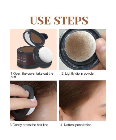 Hair Base Powder & Concealer - 4g Dark Coffee Hair Powder for Thinning Hair | Suitable for Men & Women | International Shipping - Buy Online on GoSupps.com