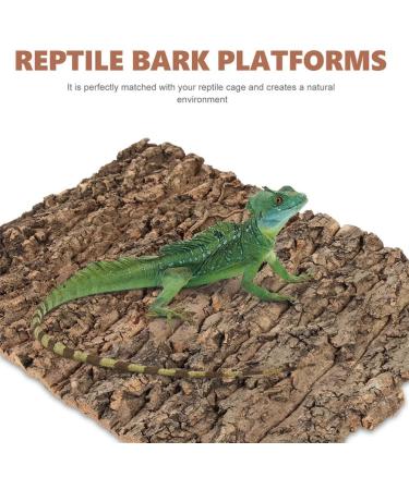 ULTECHNOVO 3Pcs Cork Bark Terrarium Background Set | Reptile Climbing Wall Decor for Turtle, Gecko, Lizard | Habitat Accessories for Terrariums - Buy Online on GoSupps.com