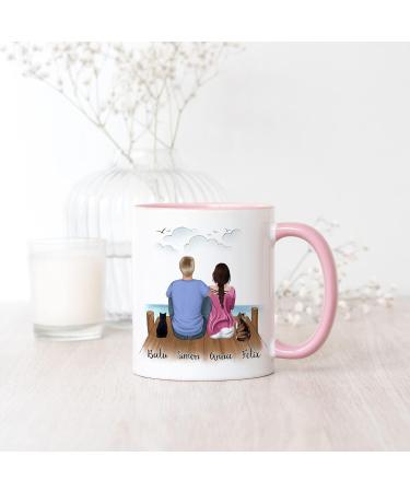 Personalized Pink Cat Cup for Cat Lovers - Perfect Gift for Couples & Cat Owners - Buy Online on GoSupps.com