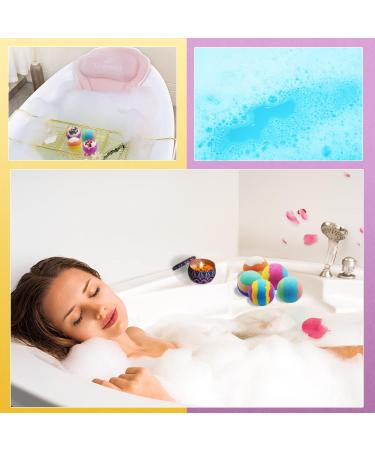 LEPEIQI Luxury Bath Bombs Gift Set - 9 Large Bath Salt Balls with Dried Rose Petals - Organic Bubble Bath for Women, Girlfriends, Couples, and Mothers (Rose Set) - Buy Online on GoSupps.com