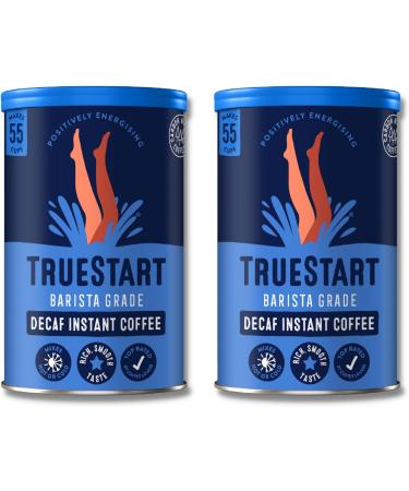 TRUESTART Barista Grade Instant Coffee - Decaf - Pack of 2 - 100g