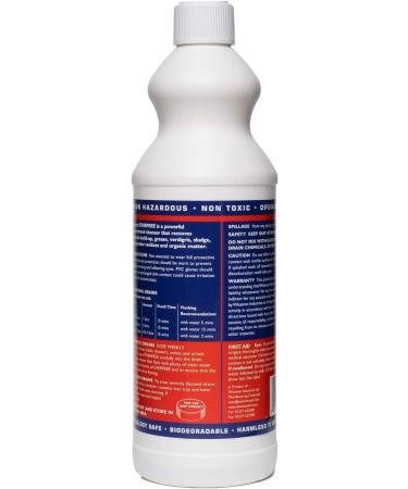 Everfree - 1 Litre Organic Liquid Fast Acting Drain & Sewer Pipe Unblocker - Internal & External Use - Fast Effective & Safe Formulation Non Toxic Environmentally Safe and eco-Friendly. - Buy Online on GoSupps.com