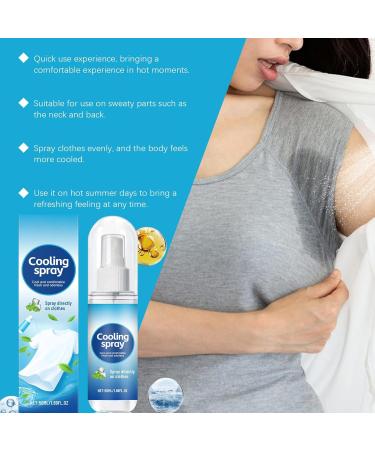 Spray De Refroidissement - Brume Corporelle V tements De Rafra chissement Liquide | Solution Apaisante Non Grasse Utilis e Les Jours Chauds Pendant La Course Les S ances D'entra nement Le Camping E - Buy Online on GoSupps.com