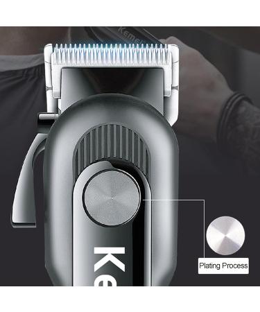 Professional Cordless Hair Clippers for Men - Rechargeable Electric Barber Haircutting Kit KM-1132 | Adjustable Trimmer & Fade Clipper - Buy Online on GoSupps.com