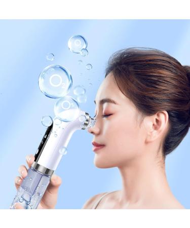 Super Micro Bubble Beauty Instrument Blackhead Remover with 6 Suction Heads Replaceable Strong Suction Comedone Extractor Tool (White One Size) One Size White - Buy Online on GoSupps.com