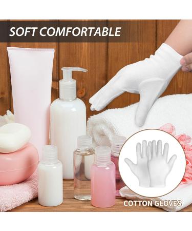Buy Cotton Gloves - 4 Pairs of Breathable Washable Reusable Protective Gloves for Eczema & Dry Hands - Buy Online on GoSupps.com