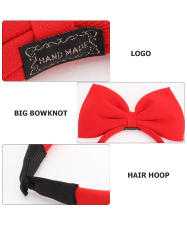 Frcolor Girls Headband with Bow | Christmas Big Bow Headband in Red | Perfect Holiday Hair Accessory - Buy Online on GoSupps.com
