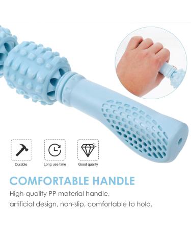 Massage Roller Stick - Deep Tissue Foam Muscle Therapy Wand for Neck & Legs | Pain Relief & Recovery (Blue) - Buy Online on GoSupps.com