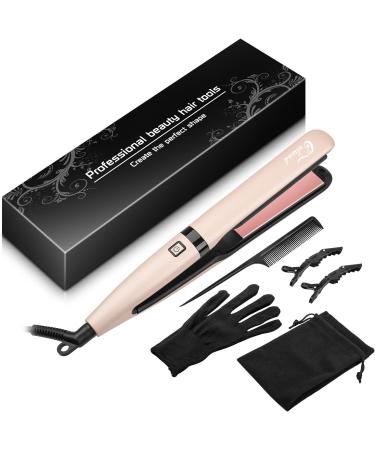 Culwad Smooth Iron Hair Smoothing - 25mm Ceramic Plate Digital Display Dual Voltage Auto Shut-Off - Pink - Buy Online on GoSupps.com