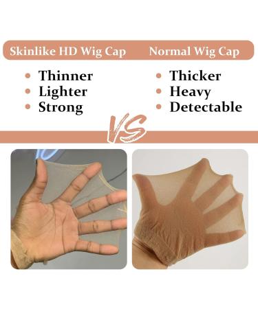 BEEOS SKINLIKE Real HD Wig Cap - 24 Pack Ultra-thin, Breathable and Invisible Lace Front Wig Caps for Women - Nude Wholesale - Buy Online on GoSupps.com