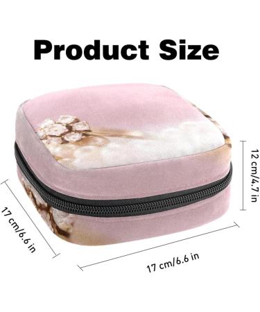 Flower Shape Ring Napkin Storage Bag - Portable Menstrual Cup Zipper Bag for Teenagers & Women - Buy Online on GoSupps.com