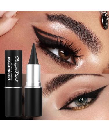 YIBABY 2 Pack Quick Dry Cream Eyeliner Waterproof Black Eyeliner Pencil Long Lasting Eye Makeup (Black and Brown) - Buy Online on GoSupps.com
