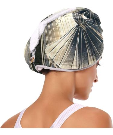 Art Nouveau Ballerina Hair Towels - Super Absorbent 2 Pack Quick Dry Turbans for Women & Girls - Buy Online on GoSupps.com