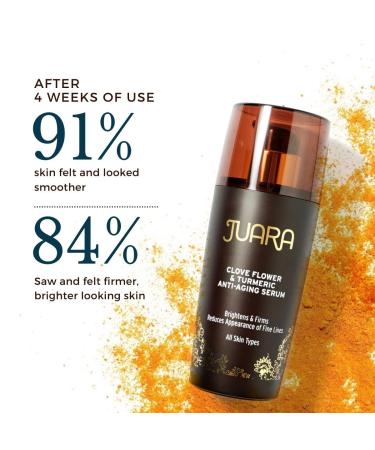 JUARA Anti-Aging Serum | Clove Flower & Turmeric Elixir | 100% Vegetarian Cruelty-Free Dermatologist-Tested | Shop Internationally - Buy Online on GoSupps.com