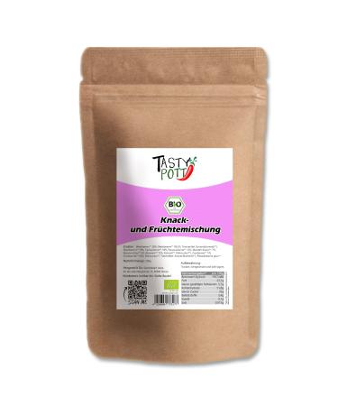 TASTY POTT Tasty Pott Organic Fruit & Crunchy Mix | Nuts | Dried Fruit | Nut Mix | Vegan Snack | Snacking | Crunchy Nut Mix | 500g Bag