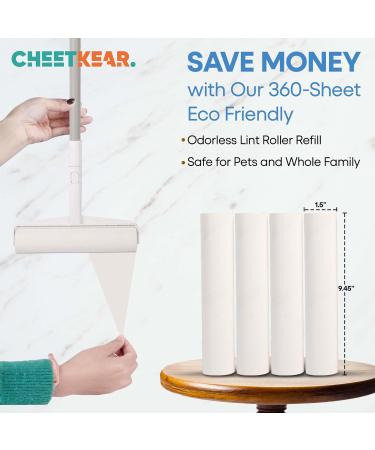 Giant Lint Rollers for Pet Hair | Extra Sticky Floor Lint Roller with Adjustable Handle | Ideal for Couch & Home Cleaning - Buy Online on GoSupps.com