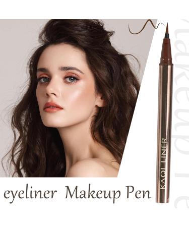 Liquid Eyeliner | Waterproof Liquid Eye Liner Quick Dry Coloured Eye Liners Woman Girl Black/Blue/Brown/Purple Eyeliners Colored Eye Liners Pens Pencils Uwariloy - Buy Online on GoSupps.com