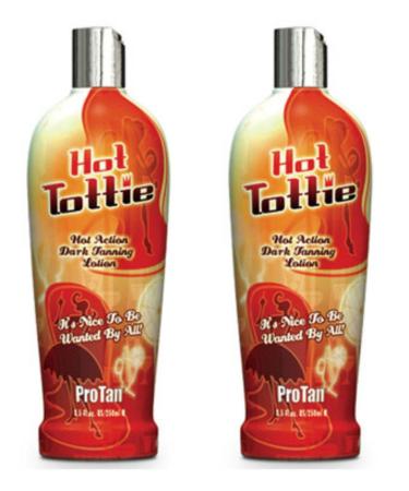 2 X Pro Tan Hot Tottie Tanning Lotion 250ml Sunbed Tan