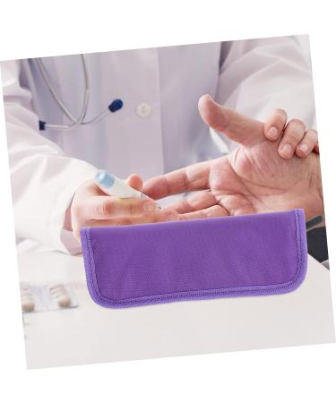 JEWEDECO Insulin Cooler Pack - Travel Storage Rack for Medications | Diabetic Insulin Cooler Case - Washable & Insulated | Purple 20x7cm - Buy Online on GoSupps.com