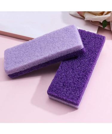 Healifty 2-Piece Foot Pumice Stone Set - Callus Remover & Peeling Scrubber | Natural Lava Pedicure Tools for Hard Skin | Purple Mittel - Buy Online on GoSupps.com