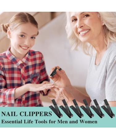 Stainless Steel Nail Clippers Set - 24 Pack Bulk Black Nail Cutter for Women and Men - Ultra Sharp Fingernail and Toenail Clippers (24 Pcs-Black) - Buy Online on GoSupps.com