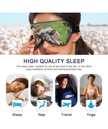 Haskirky Light Blocking Eye Mask - Breathable & Adjustable for Men and Women - Ideal for Travel, Yoga, Meditation, Office, and Deep Sleep - Buy Online on GoSupps.com