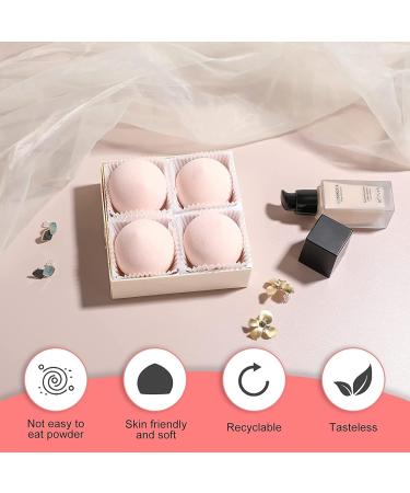 4Pcs Ultra Soft Marshmallow Makeup Sponges - Latex-Free & Friendly Beauty Blenders for Flawless Foundation & Concealer Application - Buy Online on GoSupps.com