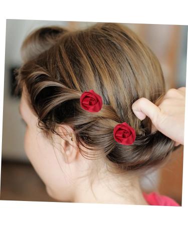 Balacoo 20pcs Handmade Sewing Clips Headbands DIY Rosebud The Charms Fake Hairpins for Accessories Clothes 3.5X3.5cm Assorted Color - Buy Online on GoSupps.com
