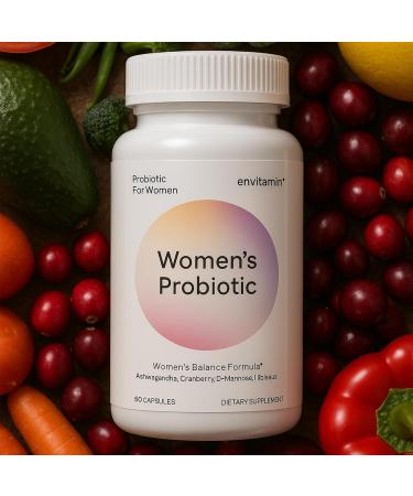 Probiotic for Women Balance Formula with Ashwagandha Cranberry Black Cohosh D-Mannose Hibiscus & Dandelion - Support Your Microbiome Womens 60 Count (Pack of 1) - Buy Online on GoSupps.com