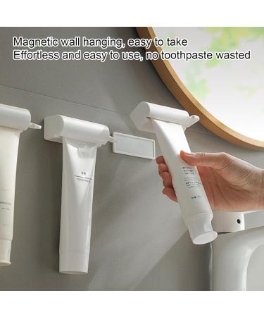 Toothpaste Roller - Magnetic Toothpaste Tube Roller for Wall - Tube Roller Squeezer for Family Washroom Bathroom Puts an End to Waste Simple and Practical - Buy Online on GoSupps.com