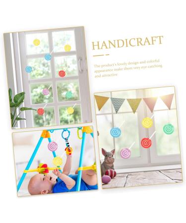 VINTORKY 6pcs Lollipop Model Kids Toy Mini Lollipops Embellishments Diy Lollipops Pendant Fake Lollipops Lollipop Props Wall Decor Christmas Candy Cane Toys Supplies Plastic Child Dessert - Buy Online on GoSupps.com