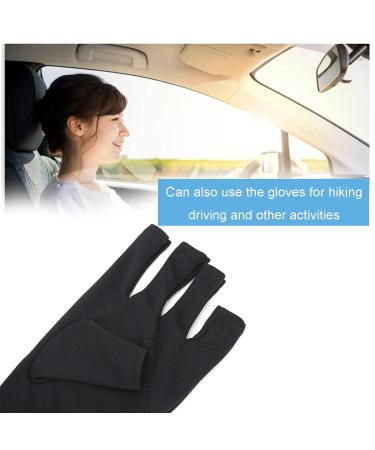 UV Protective Gloves for Nail Art & Skin Care | Anti-Aging Hand Protection for Hiking Canoeing & Driving - Black - Buy Online on GoSupps.com