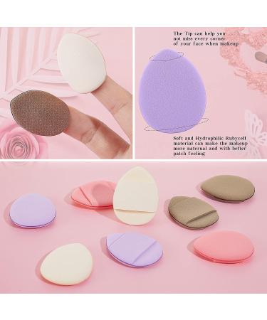 12-Piece Mini Triangle Makeup Puff Set for Setting Mineral Loose Powder (Pink Nude) - Buy Online on GoSupps.com