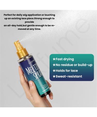 Lace Melting Spray for Wigs - Wig Adhesive Glue - Strong Hold Invisible Bonding Adhesive Hair Glue - Waterproof Latex-Free & Oil-Resistant Hair Extension Glue for Closure Wigs - Buy Online on GoSupps.com