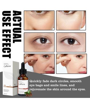 Caffeine & Hyaluronic Acid Under Eye Serum Caffeine Eye Serum Under Eye Cream for Dark Circles and Puffy Eyes Eye Serum for Dark Circles Eye Cream Anti Aging Firming Eye Cream Under Eye Treatment - Buy Online on GoSupps.com
