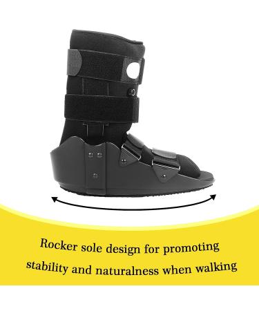 Jewlri Short Air Walker Fracture Boot - Large, Inflatable, Aluminum Brackets - For Broken Foot Fractures & Sprains - Left/Right Ankle Protection - Buy Online on GoSupps.com