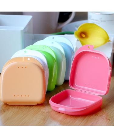 6 Pieces Retainer Case Mouth Guard Case Orthodontic Denture Storage Container (Multicolor 1) - Buy Online on GoSupps.com