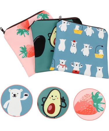 Healifty 6 Pcs Napkin Storage Bag Lipstick Holder Shaving Bag Mini Wallet Children's Coin Purse Period Pouch Women's Accessory Tampon Holder Organizer - Assorted Colors (2pcs) - 13X13CM - Buy Online on GoSupps.com