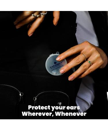EARasers Noise Cancelling Earplugs X-Small - 19dB Peak Reduction for Musicians and Dentists with Waterproof Black Keychain Case - Buy Online on GoSupps.com