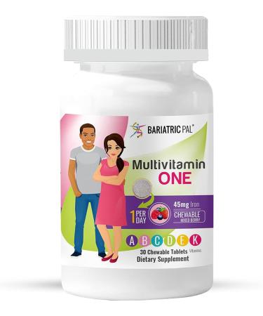 BariatricPal 30-Day Vitamin Bundle: Multivitamin & Calcium with Iron - Chewable & Easy Swallow - Mixed Berry Flavor - Buy Online on GoSupps.com