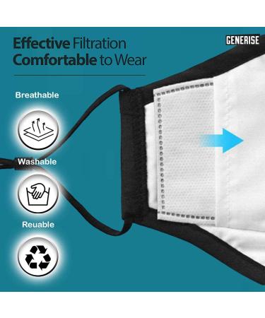 Face Mask Filter x50 GENERISE Filters for Face Masks UK Stock - Replaceable Carbon Activated Face Mask Filters - Buy Online on GoSupps.com
